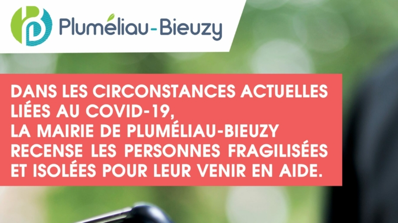 Covid-19 : La mairie recense les personnes fragilisées et isolées…