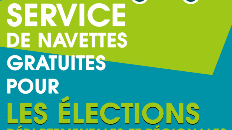 Service de navettes gratuites pour les élections départementales et régionales