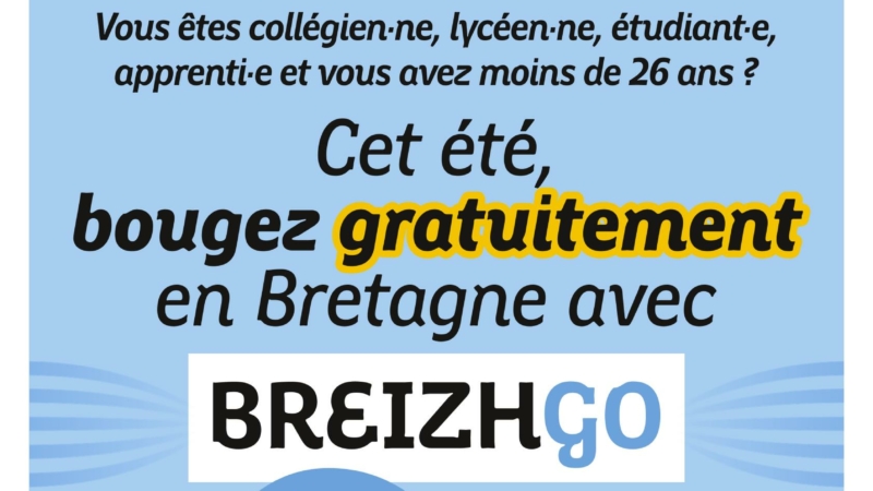 voyagez gratuitement sur l’ensemble du réseau BreizhGo cet été !