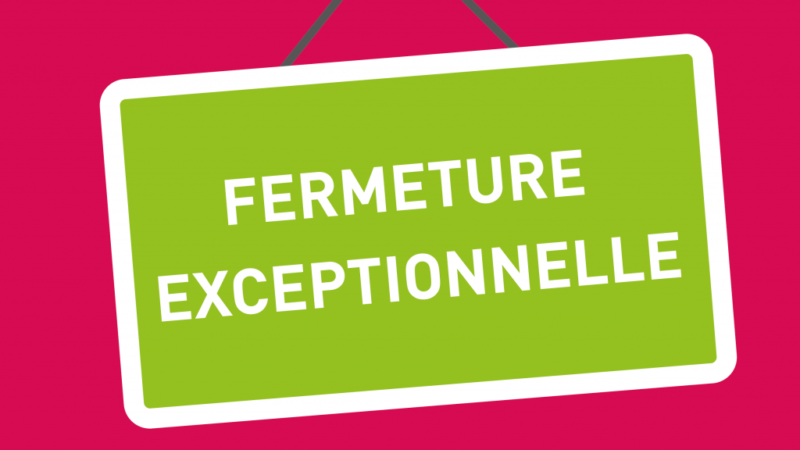 Fermeture exceptionnelle du Pôle culturel