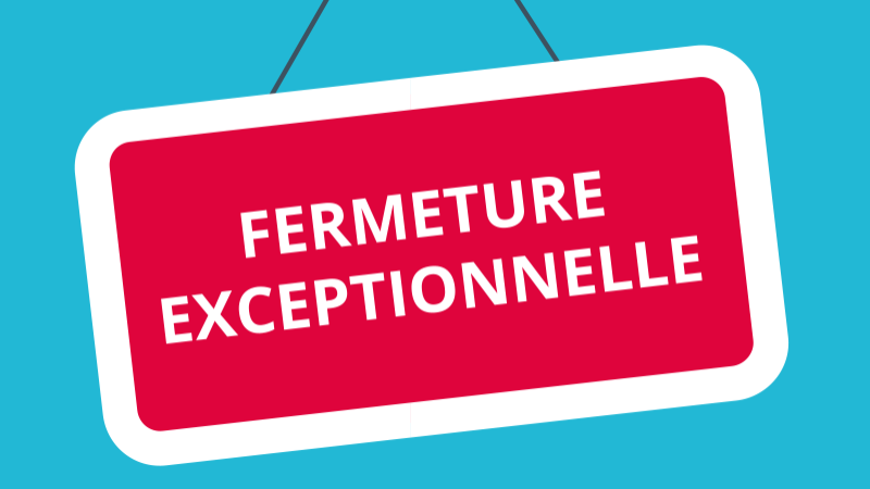 Fermeture exceptionnelle du Pôle culturel