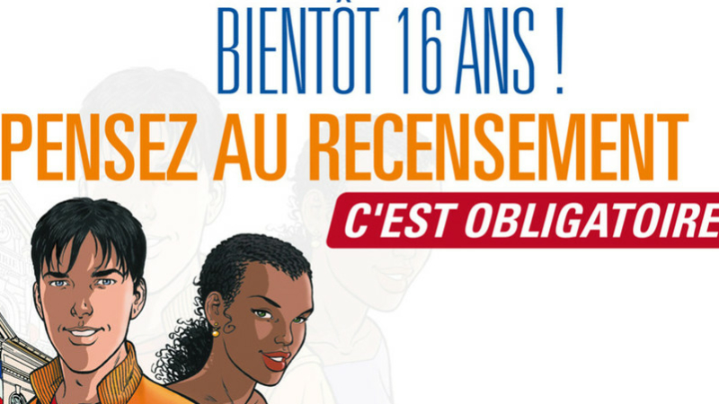 Bientôt 16 ans ! Pensez au recensement