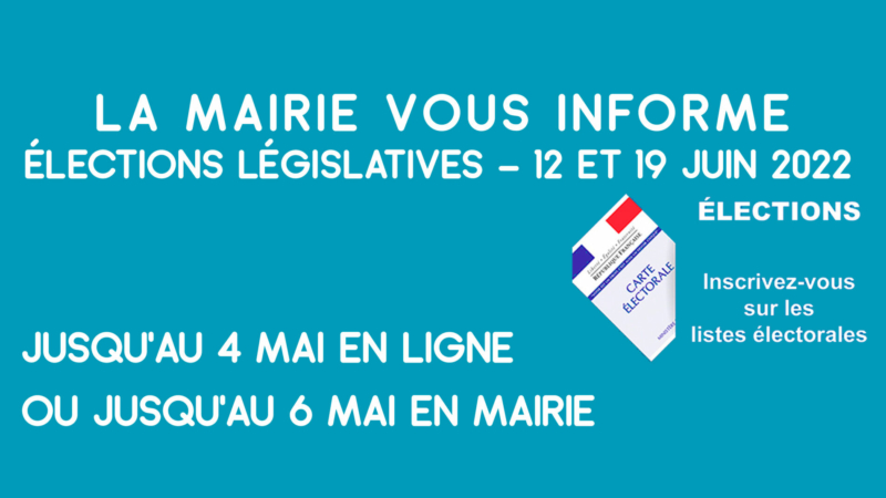 Inscrivez-vous sur les listes électorales