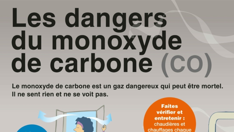 Les dangers du monoxyde de carbone