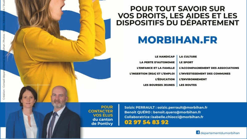 LE DÉPARTEMENT VOUS ACCOMPAGNE AU QUOTIDIEN – Conseillers du canton de PONTIVY