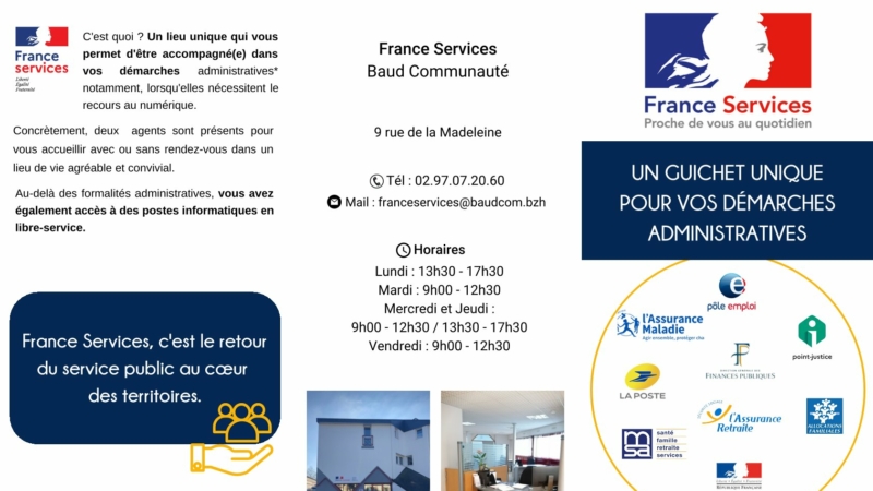 France Services de Baud Communauté : quelques évolutions dans les permanences