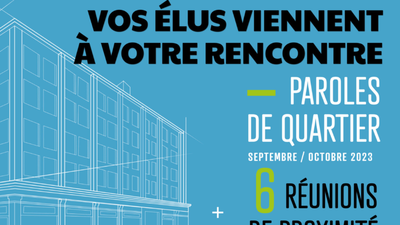 Paroles de quartiers – Vos élus viennent à votre rencontre : Pôle culturel – Samedi 21 octobre