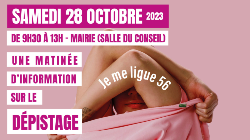 Octobre rose – La ville de Pluméliau-Bieuzy et la ligue contre le cancer se mobilisent