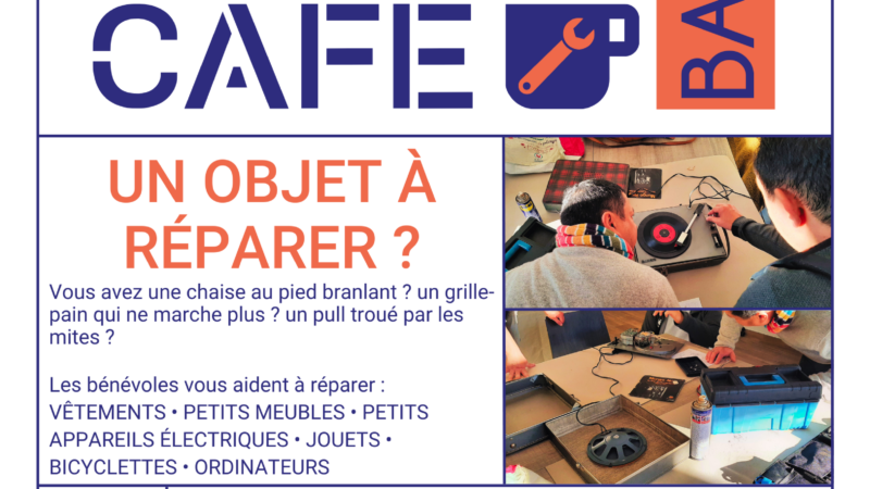 Baud Communauté – Repair Café – Samedi 18 novembre