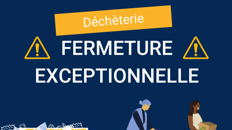 Baud Communauté – Déchèteries : fermeture exceptionnelle