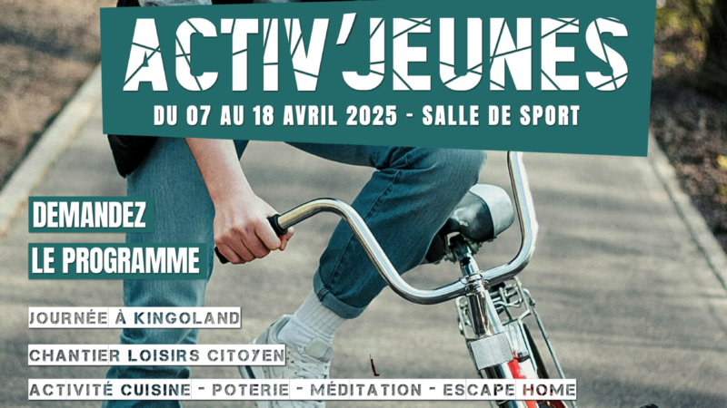 Programme des vacances 8-17 ans