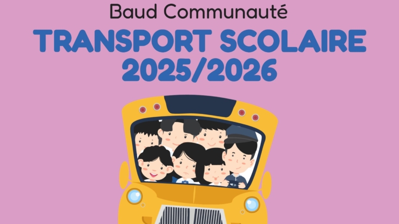 Baud Communauté – Pensez au transport scolaire 2025/2026 !