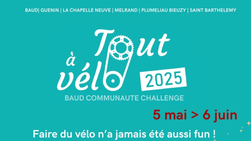 Tout à vélo 2025 – Baud Communauté challenge du 5 mai au 6 juin