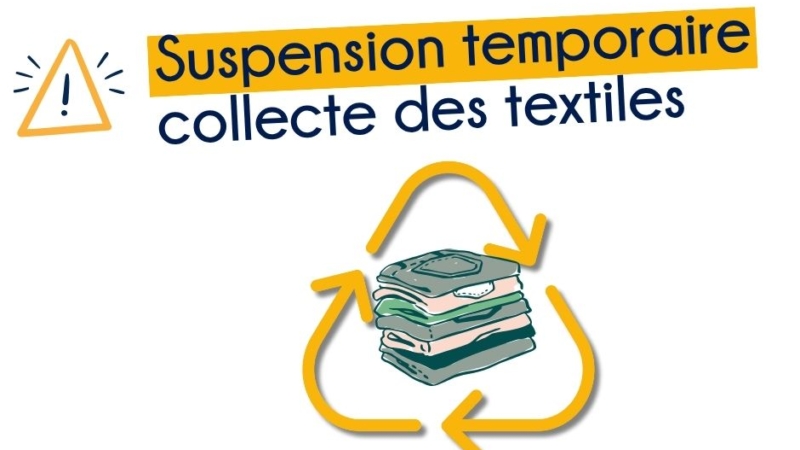 Baud Communauté – SUSPENSION TEMPORAIRE COLLECTE DES TEXTILES