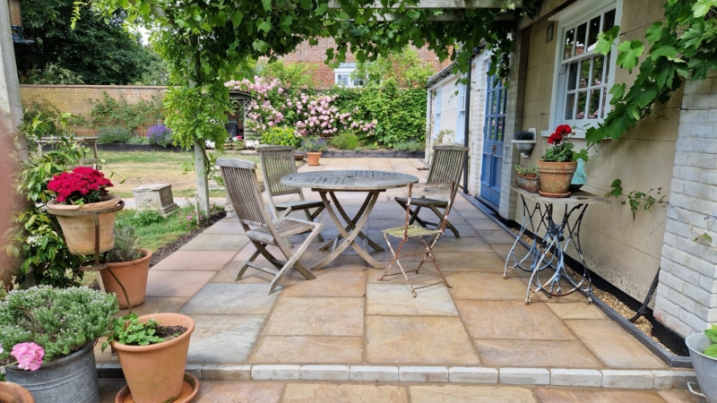 Terrasse après