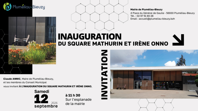 Inauguration du square Mathurin et Irène Onno